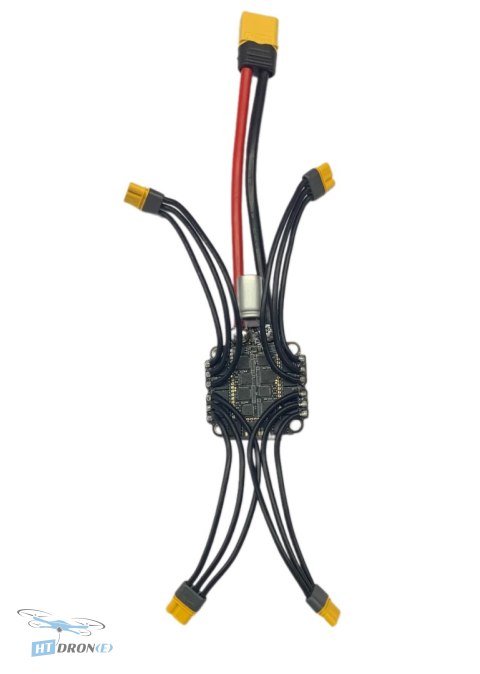 Pilotix Stack F405V3 FC + 60A ESC V4 top-down view of the PCB for flight controller and ESC drone kit